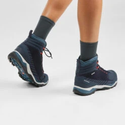 Botas De Montaña Y Trekking Impermeables Mujer Quechua MH900 Mid Azul -Quechua botas de montaa y trekking impermeables mujer quechua mh900 mid azul 4