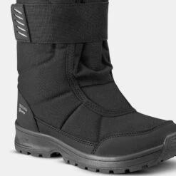 Botas De Nieve Apreski Impermeables Niños 24-38 Quechua SH100 X-Warm Negro -Quechua botas de nieve apreski impermeables nios 24 38 quechua sh100 x warm negro 4