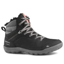 Botas De Nieve Y Apreski Impermeables Mujer Quechua SH100 Warm Caqui -Quechua botas de nieve y apreski impermeables mujer quechua sh100 warm negro