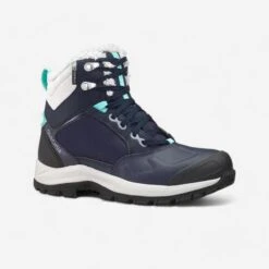 Botas De Nieve Y Apreski Impermeables Mujer Quechua SH520 X-Warm Negro -Quechua botas de nieve y apreski impermeables mujer quechua sh520 x warm azul