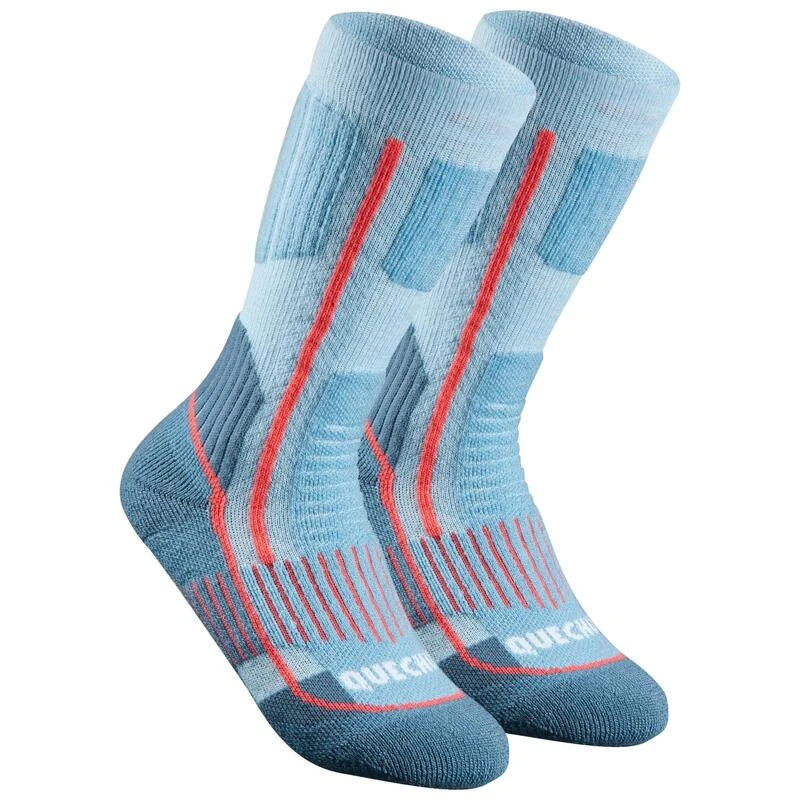 Calcetines Térmicos De Montaña Y Nieve Lana Merino 2 Pares Niños Quechua SH520 2 Calcetines Térmicos De Montaña Y Nieve Lana Merino 2 Pares Niños Quechua SH520 - Imagen 2