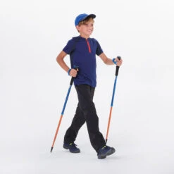 Camiseta De Montaña Y Trekking Con Cremallera Niños 7-15 Años Quechua MH550 Azul -Quechua camiseta de montaa y trekking con cremallera nios 7 15 aos quechua mh550 azul 4