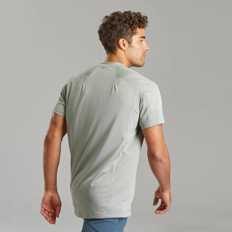 Camiseta De Montaña Y Trekking Manga Corta Hombre Quechua MH500 2 Camiseta De Montaña Y Trekking Manga Corta Hombre Quechua MH500 - Imagen 2