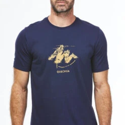 Camiseta De Montaña Y Trekking Manga Corta Hombre Quechua NH500 Azul -Quechua camiseta de montaa y trekking manga corta hombre quechua nh500 azul 4
