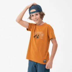 Camiseta De Montaña Y Trekking Manga Corta Niños 7-15 Años Quechua MH100 -Quechua camiseta de montaa y trekking manga corta nios 7 15 aos quechua mh100 5