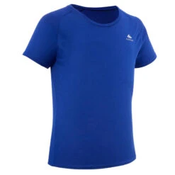 Camiseta De Montaña Y Trekking Manga Corta Niños 7-15 Años Quechua MH500 Azul M -Quechua camiseta de montaa y trekking manga corta nios 7 15 aos quechua mh500 azul m 3
