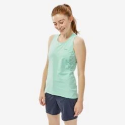 Camiseta De Montaña Y Trekking Tirantes Mujer Quechua MH500 Naranja -Quechua camiseta de montaa y trekking tirantes mujer quechua mh500 verde