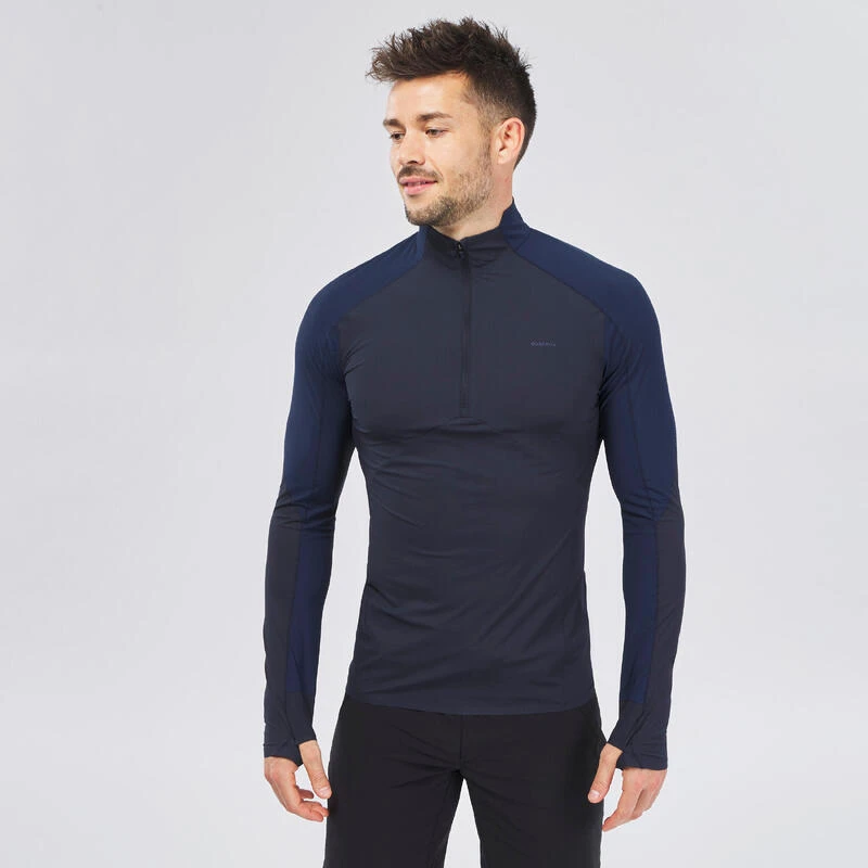 Camiseta Montaña Y Trekking Anti UV 1/2 Cremallera Hombre Quechua MH550 1 Camiseta Montaña Y Trekking Anti UV 1/2 Cremallera Hombre Quechua MH550