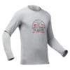Quechua Camiseta NH100 ML Hombre - Gris Claro