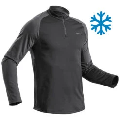 Camiseta Térmica De Montaña Trekking Manga Larga Hombre Quechua SH100 Warm Negra 8 Camiseta Térmica De Montaña Trekking Manga Larga Hombre Quechua SH100 Warm Negra -Quechua camiseta termica de montaa trekking manga larga hombre quechua sh100 warm negra 3