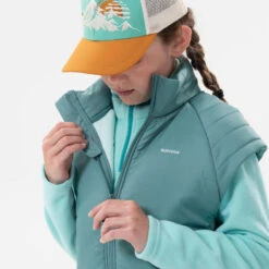 Chaleco Acolchado De Montaña Y Trekking Niños 7-15 Años Quechua MH500 Turquesa -Quechua chaleco acolchado de montaa y trekking nios 7 15 aos quechua mh500 turquesa 2