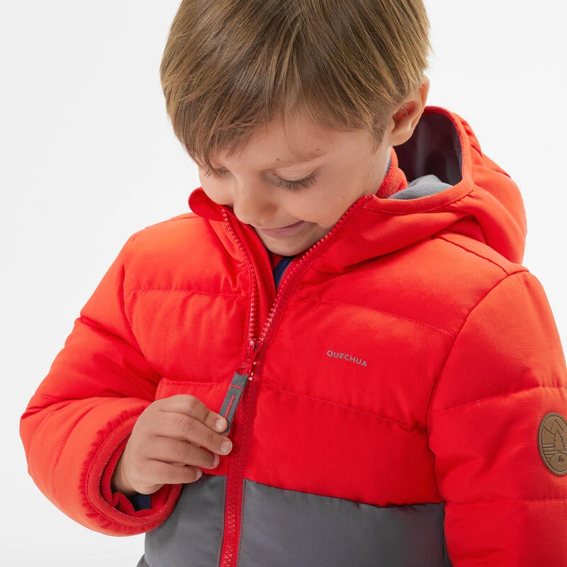 Chaqueta Acolchada De Montaña Y Trekking Niños 2-5 Años Quechua X-Warm Rojo 5 Chaqueta Acolchada De Montaña Y Trekking Niños 2-5 Años Quechua X-Warm Rojo - Imagen 5
