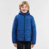 Chaqueta Acolchada De Montaña Y Trekking Niños 7-15 Años Quechua MH500 Azul