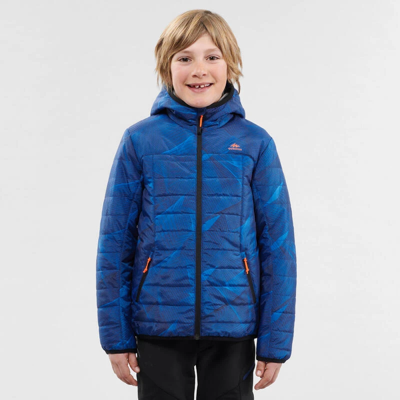 Chaqueta Acolchada De Montaña Y Trekking Niños 7-15 Años Quechua MH500 Azul 1 Chaqueta Acolchada De Montaña Y Trekking Niños 7-15 Años Quechua MH500 Azul