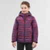 Chaqueta Acolchada De Montaña Y Trekking Niños 7-15 Años Quechua MH500 Violeta