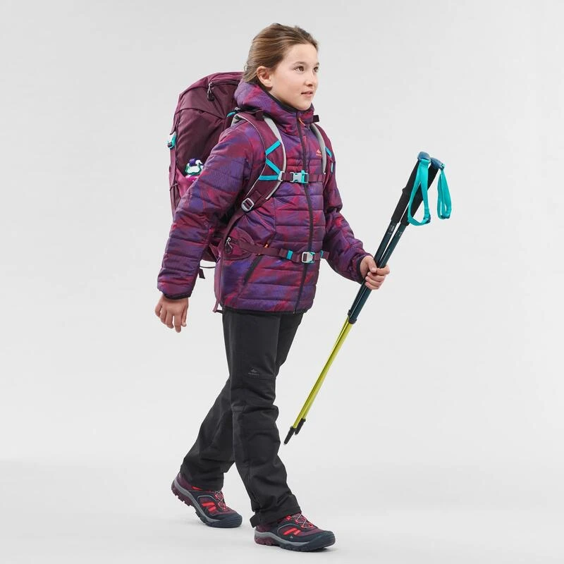 Chaqueta Acolchada De Montaña Y Trekking Niños 7-15 Años Quechua MH500 Violeta 3 Chaqueta Acolchada De Montaña Y Trekking Niños 7-15 Años Quechua MH500 Violeta - Imagen 3