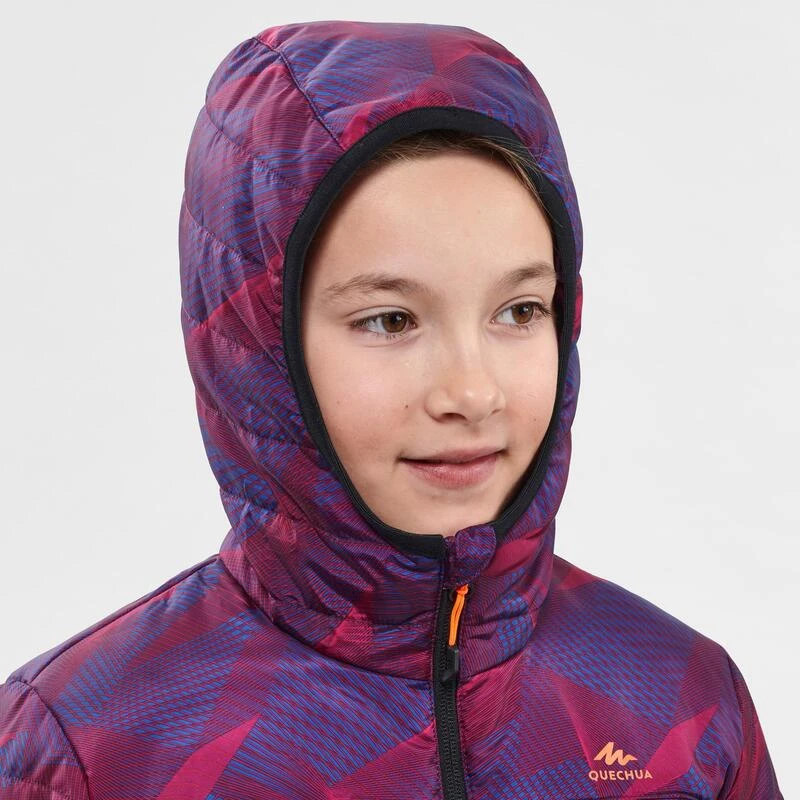Chaqueta Acolchada De Montaña Y Trekking Niños 7-15 Años Quechua MH500 Violeta 4 Chaqueta Acolchada De Montaña Y Trekking Niños 7-15 Años Quechua MH500 Violeta - Imagen 4