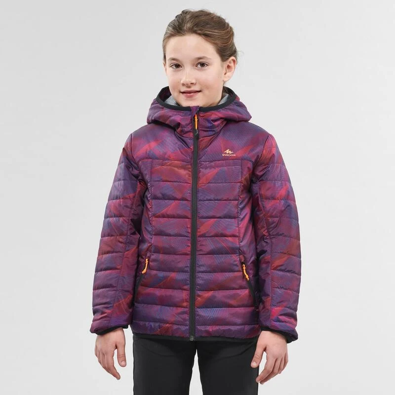 Chaqueta Acolchada De Montaña Y Trekking Niños 7-15 Años Quechua MH500 Violeta 1 Chaqueta Acolchada De Montaña Y Trekking Niños 7-15 Años Quechua MH500 Violeta