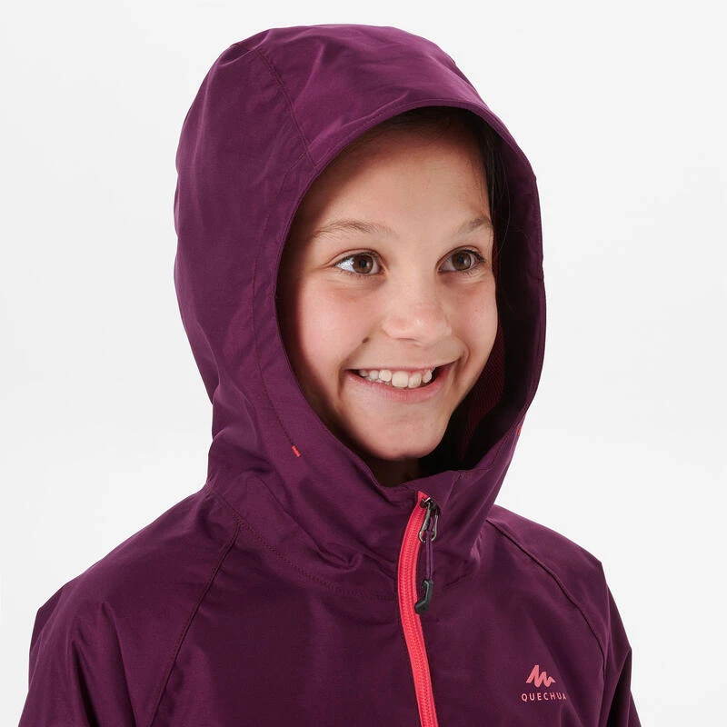 Chaqueta Impermeable De Montaña Trekking Niños 7-15 Años Quechua MH500 Violeta 4 Chaqueta Impermeable De Montaña Trekking Niños 7-15 Años Quechua MH500 Violeta - Imagen 4