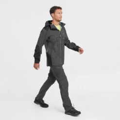 Chaqueta Impermeable De Montaña Y Trekking Hombre Quechua MH900 Negro -Quechua chaqueta impermeable de montaa y trekking hombre quechua mh900 negro 2