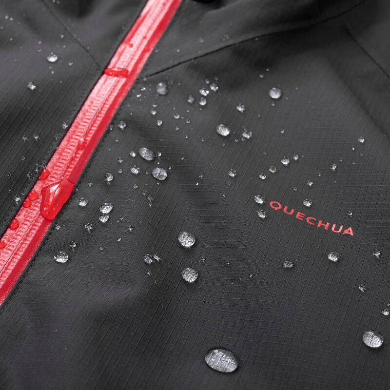 Quechua Chaqueta Impermeable Montaña Y Trekking NIños 7-15 Años MH550 Gris 4 Quechua Chaqueta Impermeable Montaña Y Trekking NIños 7-15 Años MH550 Gris - Imagen 4