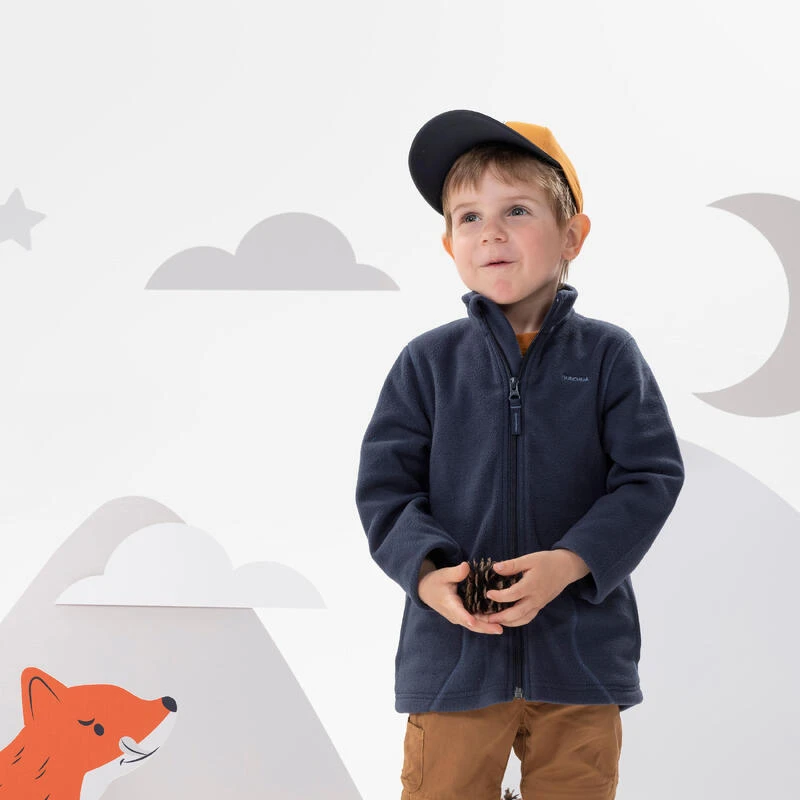 Chaqueta Polar De Montaña Y Trekking Niños 2-6 Años Quechua MH150 Azul 3 Chaqueta Polar De Montaña Y Trekking Niños 2-6 Años Quechua MH150 Azul - Imagen 3