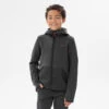 Chaqueta Polar De Montaña Y Trekking Niños 7-15 Años Quechua MH500 Negro Capucha