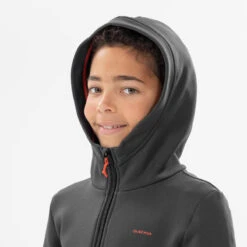 Chaqueta Polar De Montaña Y Trekking Niños 7-15 Años Quechua MH500 Negro Capucha -Quechua chaqueta polar de montaa y trekking nios 7 15 aos quechua mh500 negro capucha 2