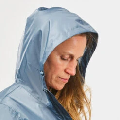 Chubasquero Impermeable De Montaña Y Trekking Mujer Quechua Raincut Azul -Quechua chubasquero impermeable de montaa y trekking mujer quechua raincut azul 4