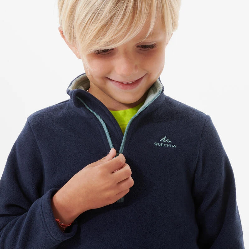 Forro Polar De Montaña Y Trekking Niños 2-6 Años Quechua MH100 Azul 2 Forro Polar De Montaña Y Trekking Niños 2-6 Años Quechua MH100 Azul - Imagen 2