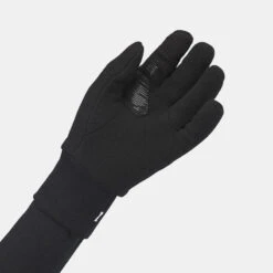 Guantes Térmicos De Montaña Y Trekking Polar Niños 6-14 Años Quechua SH100 Negro -Quechua guantes termicos de montaa y trekking polar nios 6 14 aos quechua sh100 negro 2