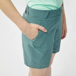 Pantalón Corto De Montaña Y Trekking Mujer Quechua MH100 Azul -Quechua pantalon corto de montaa y trekking mujer quechua mh100 verde