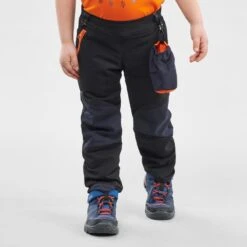 Pantalón De Montaña Y Trekking De Invierno Niños 2-6 Años Quechua MH550 Negro