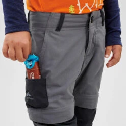 Pantalón Desmontable De Montaña Y Trekking Niños 2-6 Años Quechua MH550 Gris 10 Pantalón Desmontable De Montaña Y Trekking Niños 2-6 Años Quechua MH550 Gris -Quechua pantalon desmontable de montaa y trekking nios 2 6 aos quechua mh550 gris 4
