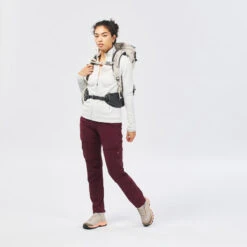 Quechua Pantalón Transformable De Senderismo Montaña - MH550 - Burdeos - Mujer -Quechua pantalon transformable de senderismo montaa mh550 burdeos mujer 2