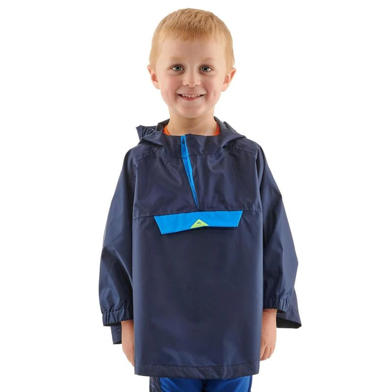 Poncho Impermeable De Montaña Y Trekking Niños 2-6 Años Quechua MH100 Azul 1 Poncho Impermeable De Montaña Y Trekking Niños 2-6 Años Quechua MH100 Azul