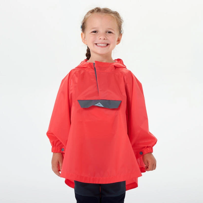 Poncho Impermeable Montaña Y Trekking Niños 2-6 Años Quechua MH100 Naranja 1 Poncho Impermeable Montaña Y Trekking Niños 2-6 Años Quechua MH100 Naranja