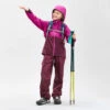 Quechua Sobrepantalón Impermeable De Montaña Y Trekking Niños 7-15 Años MH500 Violeta