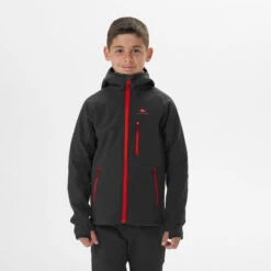 Quechua Softshell De Montaña Y Trekking NIños 7-15 Años Quehcua MH550 Gris