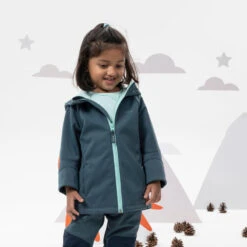 Softshell Montaña Y Trekking Niños 2-6 Años Quechua MH550 Rosa -Quechua softshell montaa y trekking nios 2 6 aos quechua mh550 verde