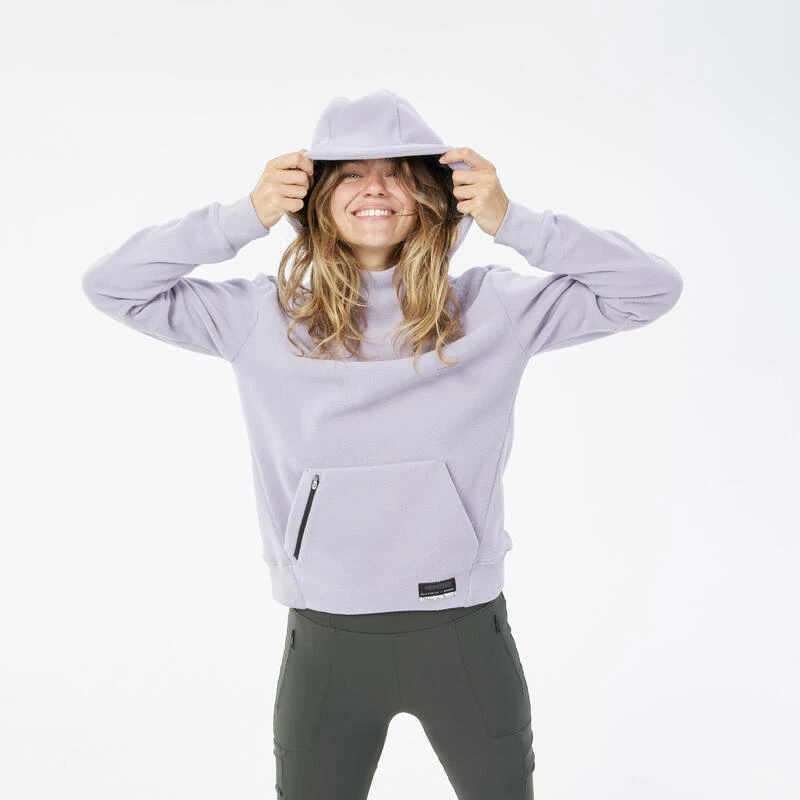 Sudadera Polar De Montaña Y Trekking Con Capucha Mujer Quechua MH100 Hoodie 6 Sudadera Polar De Montaña Y Trekking Con Capucha Mujer Quechua MH100 Hoodie - Imagen 6
