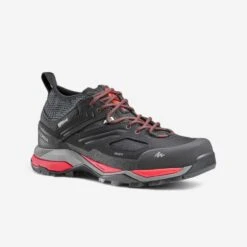 Zapatillas De Montaña Y Trekking Impermeables Hombre Quechua MH900 Negro